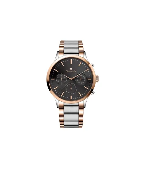 ساعت مردانه سوییس آرت 920138SR1601 رنگ استیل رز صفحه مشکی