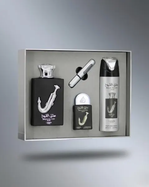 پک هدیه مردانه لطافه Isgh Al Shuyukh Silver