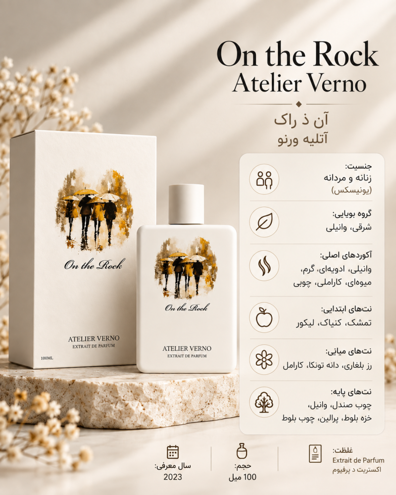ادکلن یونیسکس آتلیه ورنو On the Rock