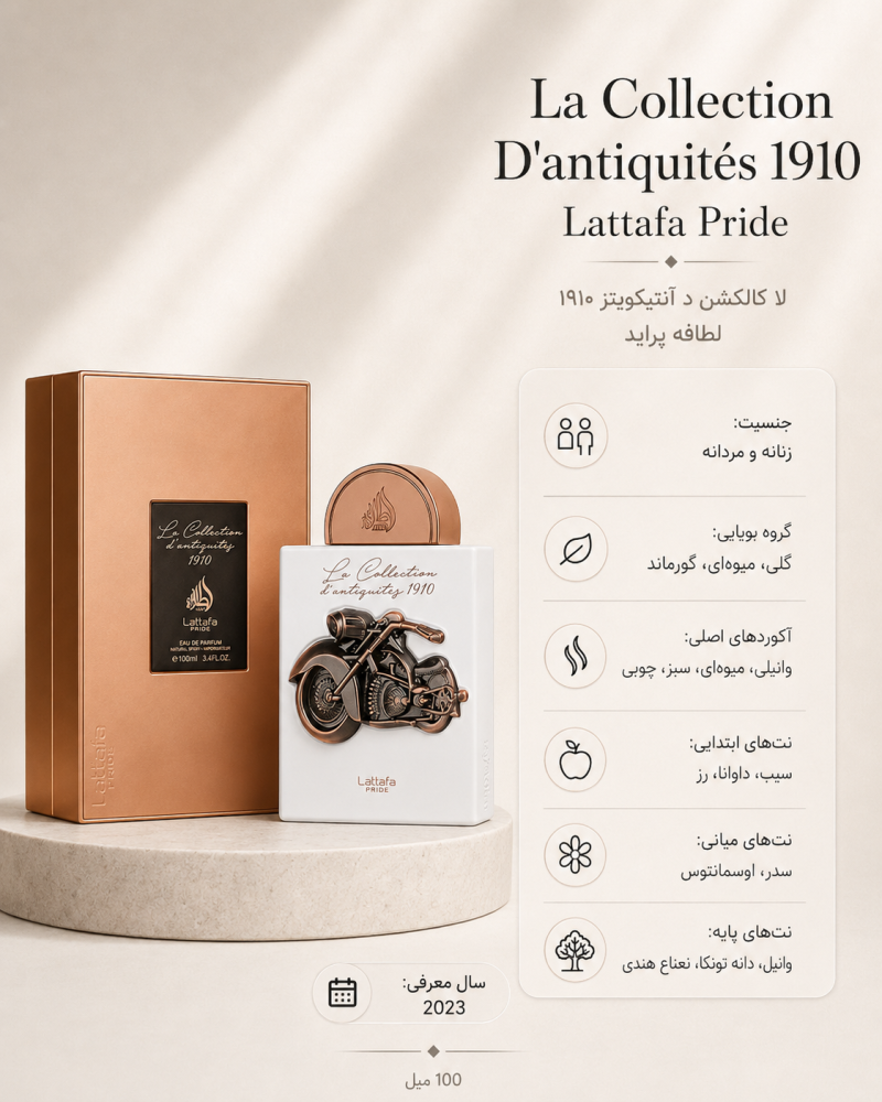 ادکلن یونیسکس لطافه La Collection D’antiquités 1910
